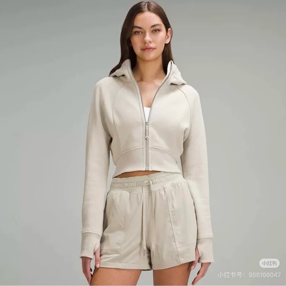 Lululemon Scuba Full-Zip Cropped Hoodie